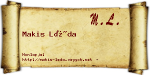 Makis Léda névjegykártya